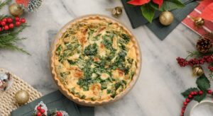 Quiche de Espinafre com Peru