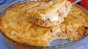 Torta de Frango com Catupiry